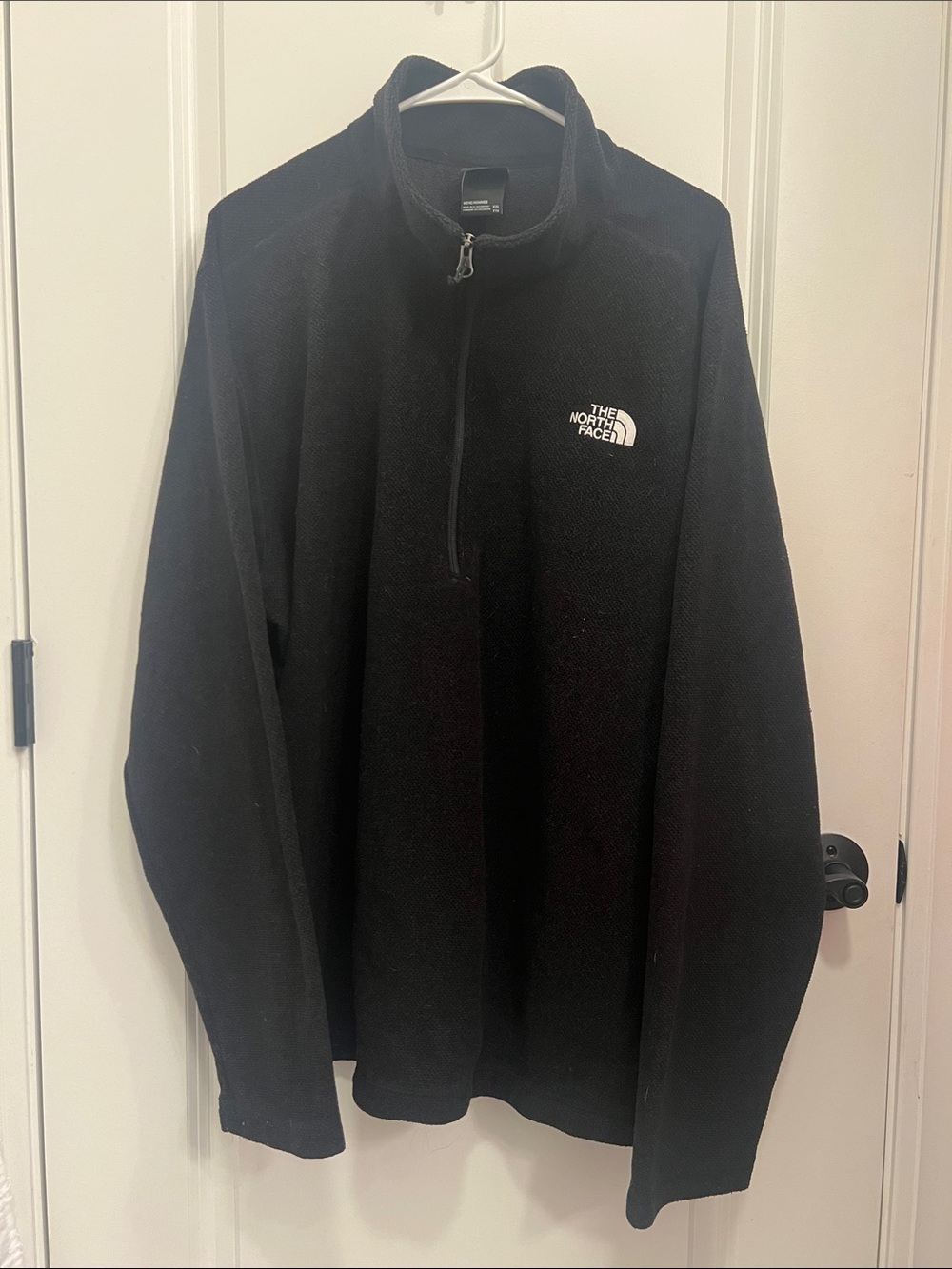 The North Face Men's Black Zip-Up Fleece Pullover